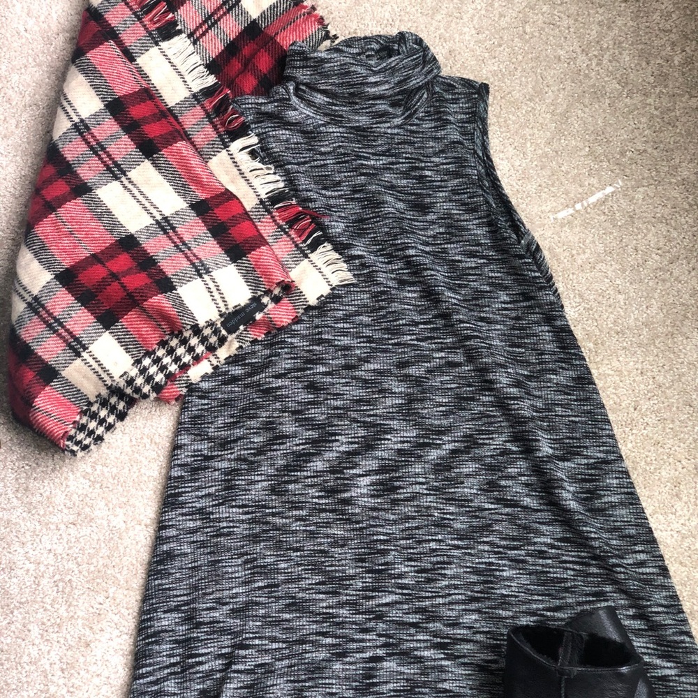 Turtle Neck Sweater Dress